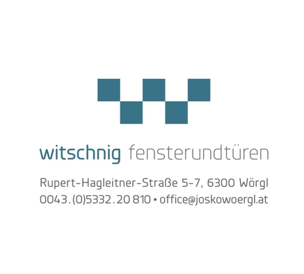 witschnig fenster und türen, Selbstständiger Josko Partner