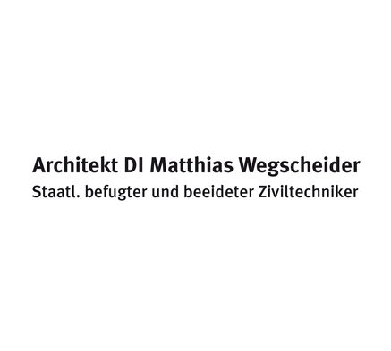Arch. DI Matthias Wegscheider
